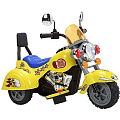 Электромотоцикл JiaJia B19 6V, 3-6 лет, с музыкой (желтый) — Фото