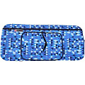 Складной чехол-портмоне для самокатов Y-Scoo арт. 125 (ромбы голубые) — Фото