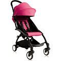 Детская прогулочная коляска Babyzen Yoyo 6+, со сменным текстилем Color Pack, черная рама (Pink
						
					) — Фото