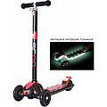 Самокат Y-Scoo Maxi Laser Show (black-red) — Фото