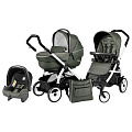 Детская коляска Peg-Perego Book Plus Sportivo 3 в 1, шасси White (Timo
						
					) — Фото