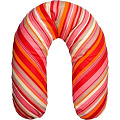 Подушка для кормления Womar Zaffiro Eco Вомар Заффиро Эко 170 см (Красный/Полоски) — Фото