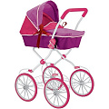 Кукольная коляска RT арт. 603 (фиолетовый+фуксия) — Фото