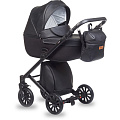 Детская коляска Anex Cross 3 в 1, эко-кожа (01 Noir
						
					) — Фото