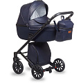 Детская коляска Anex Cross 3 в 1, эко-кожа (04 Navy
						
					) — Фото