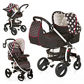 Детская коляска Hauck Malibu All in One 3 в 1 Dots Black — Фото