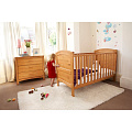 Детская кроватка CotBed 0-7 лет КотБед 011 (Светлый орех) — Фото