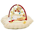 Детский коврик Felice F Сонный Мишка с игровыми дугами и игрушками, муз. мишка, 140 х 140 х 50 см, арт. 07FS (бежевый) — Фото
