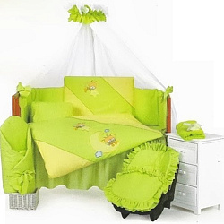 Комплект в кроватку Tuttolina Little Bee, 7 предметов