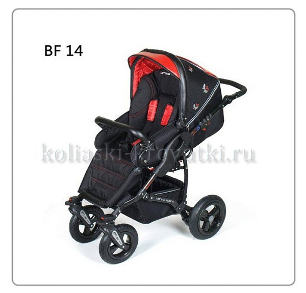 Коляска Danny Sport 2 в 1 Butterfly из эко-кожи фото 1