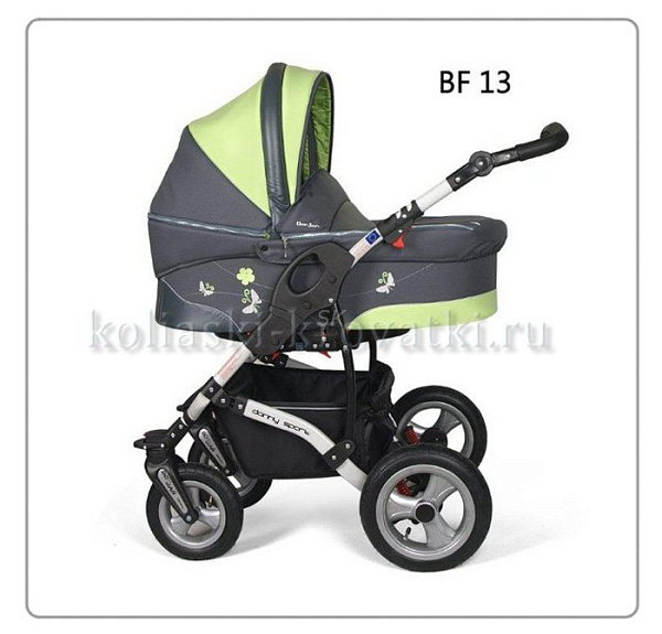 Коляска Danny Sport 2 в 1 Butterfly из эко-кожи фото 6