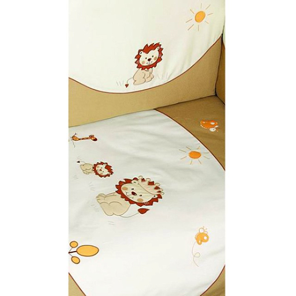 Комплект постельного белья Feretti Diamond Lion ecru 6 предметов фото 1