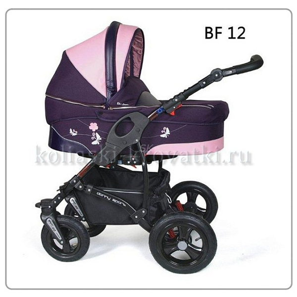 Фото Коляска Danny Sport 2 в 1 Butterfly из эко-кожи, реальные фотографии клиентов | Коляски-Кроватки.Ру